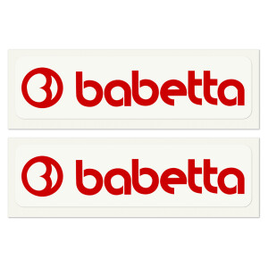 Samolepka Babetta rudá 13,5x2,5 - 2 ks