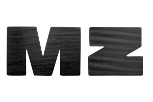 Logo MZ - písmena na nádrž - černé