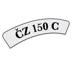 Tabulka na přední blatník - nápis ČZ150C