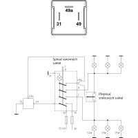 Přerušovač blinkru 12V 2x21W Škoda CZ