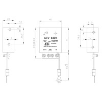 Regulátor dynama 6V 100W AEV s ukostřením ( - )