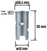 Vložka válce s otvory Simson S51, SR50