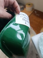 Nádrž + víka schránky Simson S51 Elektronik - zelená - POŠKOZENÁ