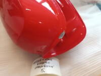 Nádrž + víka schránky Simson S51 Enduro - oranžová - POŠKOZENÁ