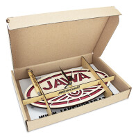 Dřevěné hodiny - logo Jawa 16,5x29,5cm