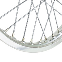 Kolo kompletní Simson Al. ráfek 1,6 x16 (paprsek chrom) pro kotoučovou brzdu - DPR