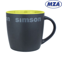 Hrnek matně černý s nápisem Simson - MZA