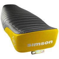 Sedlo úplné Simson S51 Enduro - černo/žluté - MZA