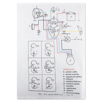 Elektroinstalace Jawa 250 Pérák pro brzdový spínač