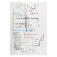 Elektroinstalace Jawa 350/354 Kyvačka - spínačka v masce