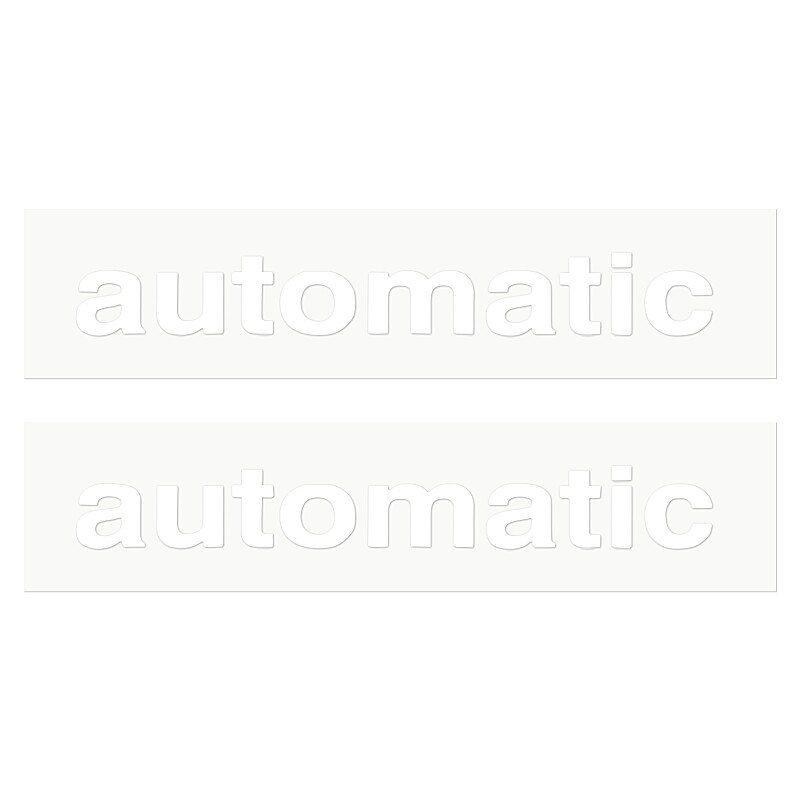 Samolepka automatic bílá - sada