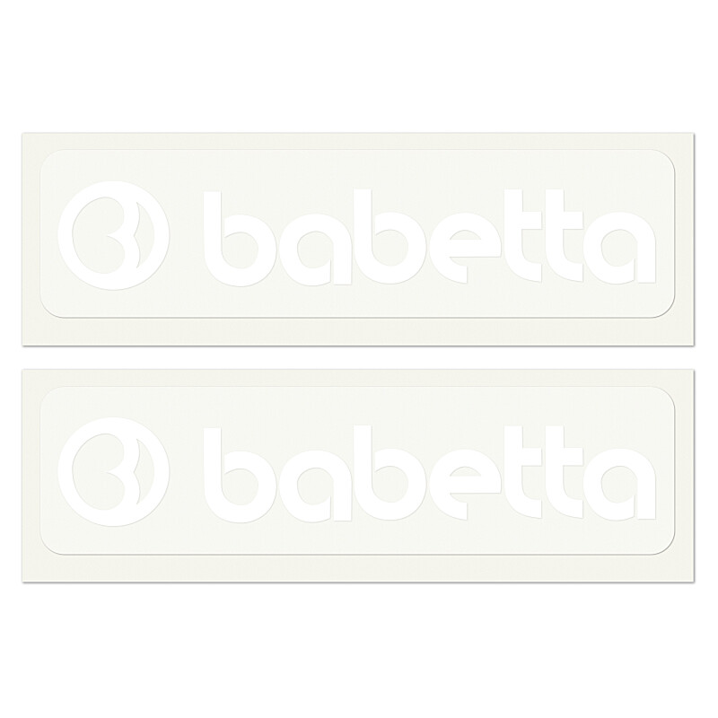 Samolepka Babetta bílá 13,5x2,5 - 2 ks