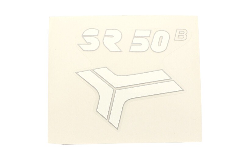 Samolepka SR50 - BÍLÁ