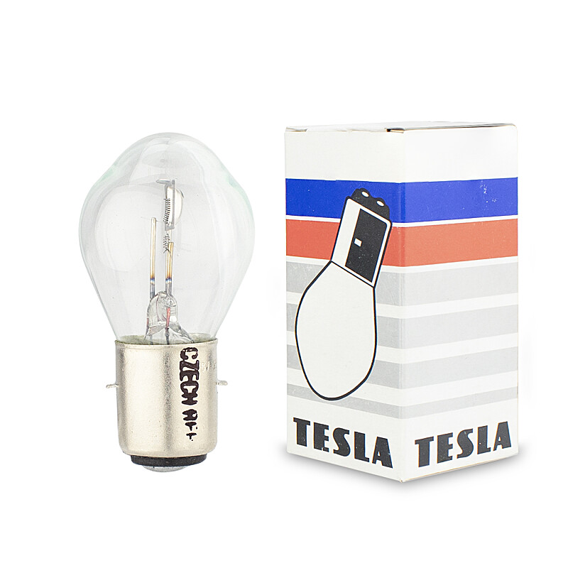 Žárovka 6V 35/35W  Ba20d Tesla - originál