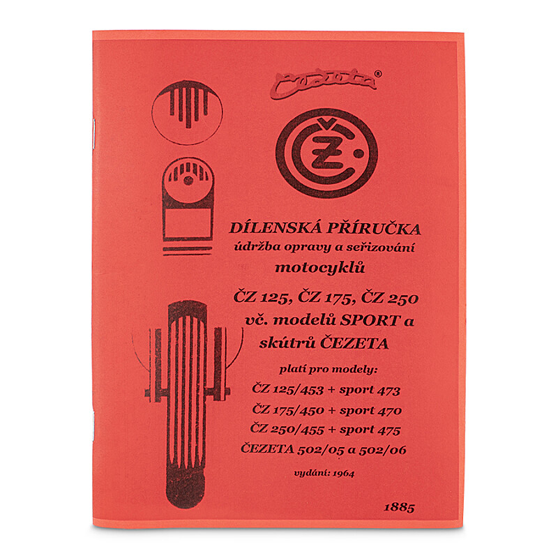 Dílenská příručka ČZ 125,175,250 Kyvačka 450,453,455