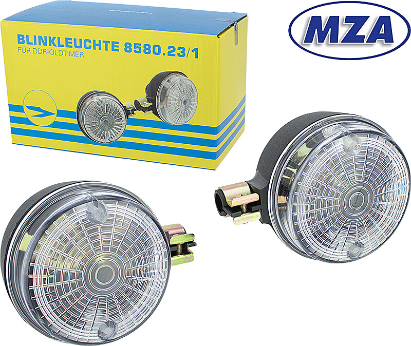 Sada zadních blinkrů Simson S51 - čiré - MZA