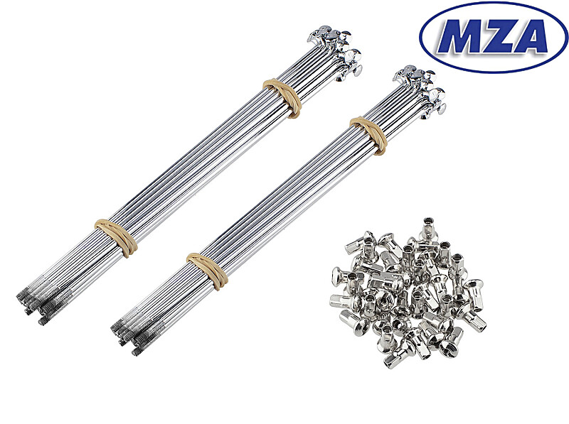 Výplet kola Simson pro 16 ráfek s kotoučovou brzdou - MZA - chrom