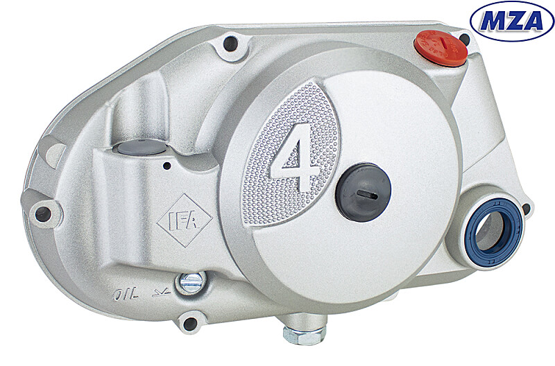 Víko spojky pro Simson s komponenty - stříbrná barva - MZA