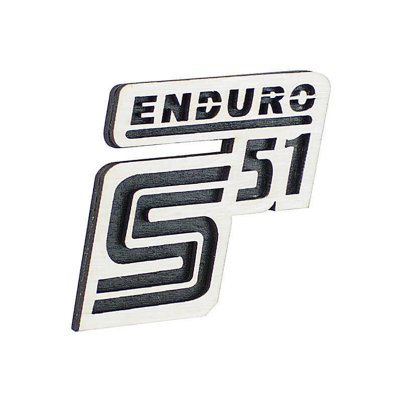 Dřevěná magnetka Simson Enduro - 5x6cm
