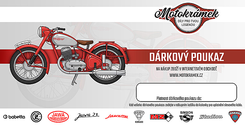 Dárkový poukaz Motokrámek