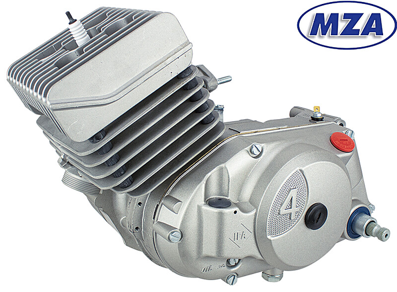 Motor Simson S70, SR80 - 70ccm  (4. rychlostní) stříbrný s válcem NPC - MZA