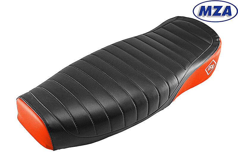 Sedlo úplné Simson S51 Enduro - černo/rudé - MZA