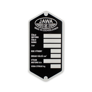 Štítek rámu JAWA/ČZ 250/350