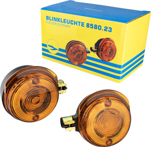 Sada předních blinkrů Simson S51 - oranžové  - MZA