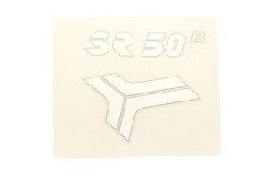Samolepka SR50 - BÍLÁ