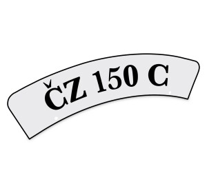 Tabulka na přední blatník - nápis ČZ150C