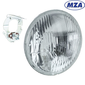 Parabola předního světla Simson S51 - Halogen - MZA (ploché sklo)