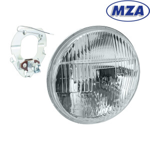 Parabola předního světla Simson S51 - Halogen - MZA (vystouplé sklo)