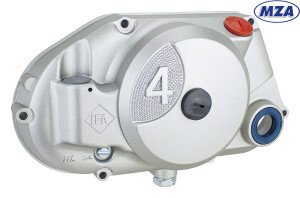 Víko spojky pro Simson s komponenty - stříbrná barva - MZA