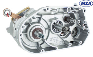 Polomotor Simson S70, S83 se 4. rychlostní převodovkou - MZA - Stříbrný (ø 54,1 mm)