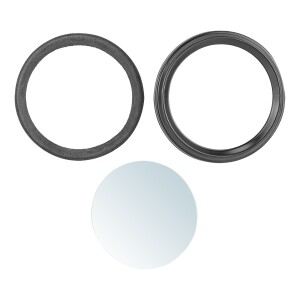 Rámeček + sklo tachometru, otáčkoměru Simson S51 - černý