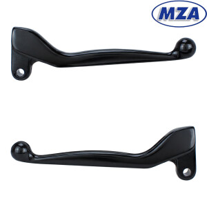 Páčky hliníkové Simson S51, SR50 - sada P+L - černé - MZA