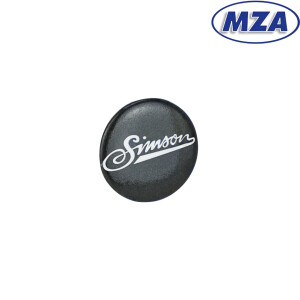 Kovová placka Ø25mm Simson černá - MZA