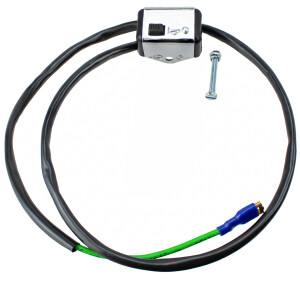 Tlačítko bzučáku/klaksonu Babetta - chrom - kompletní