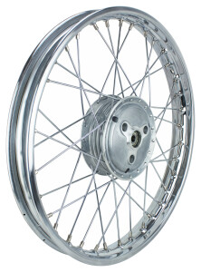 Kolo kompletní Jawa 90 - (paprsek chrom)