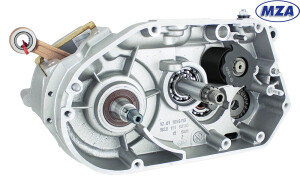 Polomotor Simson S51, S60 s 5. rychlostní  převodovkou - MZA - stříbrný