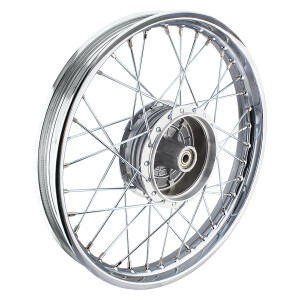 Kolo kompletní Simson S51 ocelový ráfek 1,6x16 (paprsek nerez)