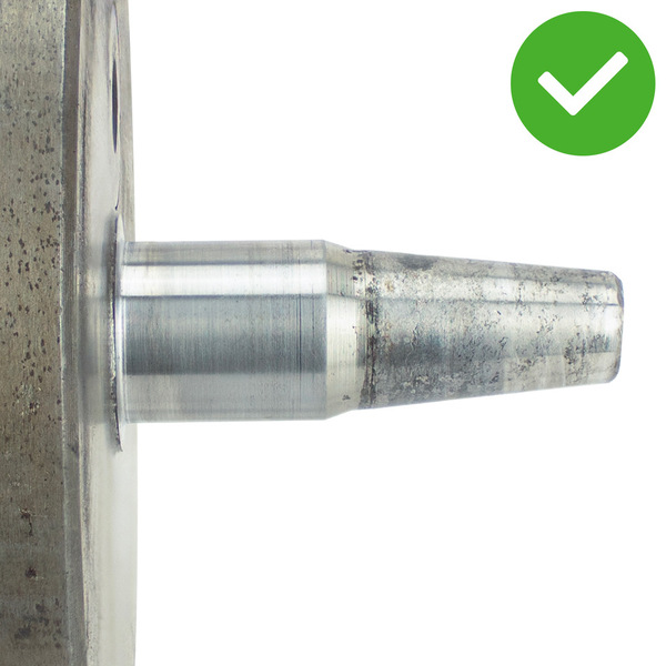 Nepoškozený čep pod&nbsp;ložiskem